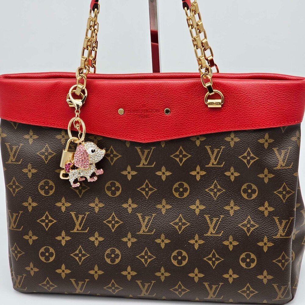 100% Auth Louis Vuitton Lock & Key with unbranded Bagcharm, Keycharm, Keychain - Picture 2 of 7